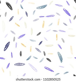 Light Multicolor vector seamless layout with circle shapes. Illustration with set of shining colorful abstract circles. Pattern can be used for ads, leaflets.