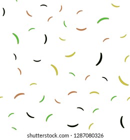 Light Multicolor vector seamless layout with curved lines. Colorful illustration in simple style with gradient. Pattern for your business design.