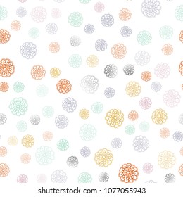 Light Multicolor vector seamless natural elegant template. Creative illustration in blurred style with flowers. Brand-new style for your business design.