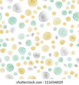 Light Multicolor vector seamless natural elegant pattern. Creative illustration in blurred style with flowers. Elegant pattern for a brand book.