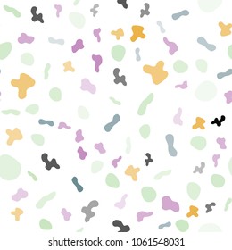 Light Multicolor vector seamless pattern with curved circles. A completely new color illustration in marble style. The elegant pattern for brand book.