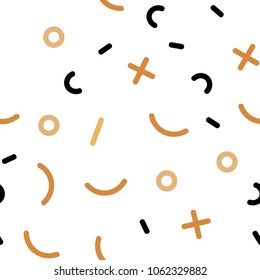 Light Multicolor vector seamless pattern with abstract lines. Trendy seamless illustration with abstract lines. Pattern for design of fabric, wallpapers.