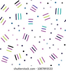 Light Multicolor vector seamless pattern with abstract lines. Trendy seamless illustration with abstract lines. Pattern for design of window blinds, curtains.