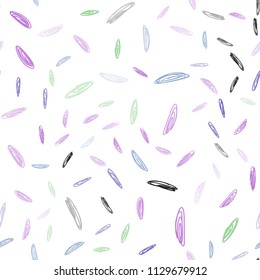 Light Multicolor vector seamless pattern with spheres. Abstract illustration with colored bubbles in nature style. New design for ad, poster, banner of your website.