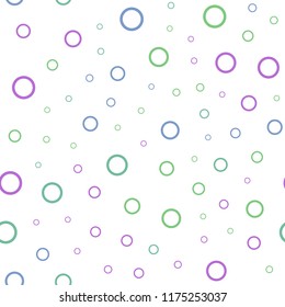 Light Multicolor vector seamless pattern with spheres. Glitter abstract illustration with blurred drops of rain. Pattern can be used for beautiful websites.