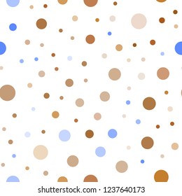 Light Multicolor vector seamless pattern with spheres. Blurred bubbles on abstract background with colorful gradient. Pattern for design of window blinds, curtains.