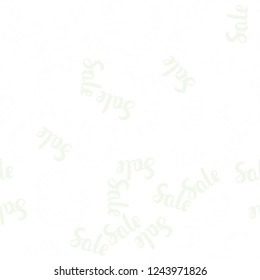 Light Multicolor vector seamless pattern with 70, 90 percentage signs. Gradient illustration with discount signs on white backdrop. Design for business ads, commercials.