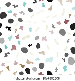 Light Multicolor vector seamless template with bubble shapes. A sample with blurred bubble shapes. A completely new template for your business design.