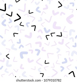 Light Multicolor vector seamless  template with lines, ovals. Colorful abstract illustration with gradient lines. The template for cell phone backgrounds.