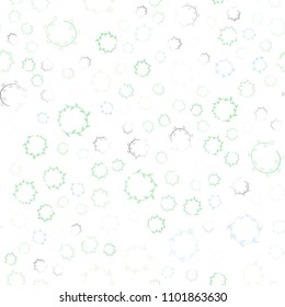 Light Multicolor vector seamless template with circles. Modern abstract illustration with colorful water drops. Completely new template for your brand book.