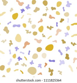 Light Multicolor vector seamless template with lines, ovals. Blurred geometric sample with gradient bubbles.  Marble style for your business design.