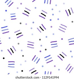 Light Multicolor vector seamless template with geometric lines. Seamless gradient abstract lines on white background. Pattern for design of fabric, wallpapers.