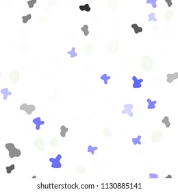 Light Multicolor vector seamless template with liquid shapes. Glitter abstract illustration with wry lines. A completely new memphis design for your business.