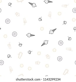 Light Multicolor vector seamless template with organic meal. Glitter abstract sketch with gourmet food. Pattern for ad, booklets, leaflets of restaurants.