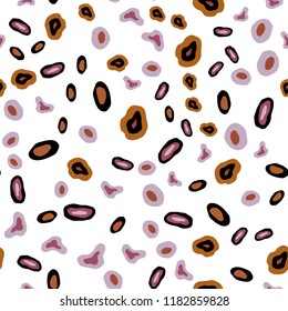 Light Multicolor vector seamless template with circles. Beautiful colored illustration with blurred circles in nature style. Design for textile, fabric, wallpapers.