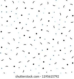 Light Multicolor vector seamless template with circles, triangles. Glitter abstract illustration with connection of triangle structure. Pattern for design of window blinds, curtains.