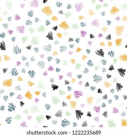 Light Multicolor vector seamless template with repeated sticks. Shining colored illustration with sharp stripes. Best design for your ad, poster, banner.