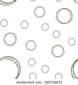 Light Multicolor vector seamless template with circles. Glitter abstract illustration with blurred drops of rain. Template for business cards, websites.