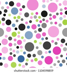 Light Multicolor vector seamless texture with disks. Blurred decorative design in abstract style with bubbles. Pattern can be used for beautiful websites.
