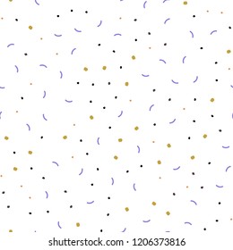 Light Multicolor vector seamless texture with disks, lines. Design with connection of dots and lines on colorful background. Trendy design for wallpaper, fabric makers.