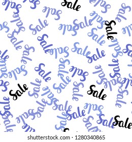 Light Multicolor vector seamless texture with selling prices 70, 90 %. Gradient illustration with discount signs on white backdrop. Backdrop for mega promotions, discounts.