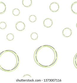 Light Multicolor vector seamless texture with disks. Illustration with set of shining colorful abstract circles. Pattern for design of fabric, wallpapers.