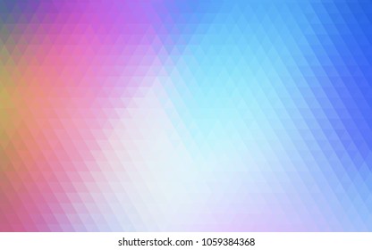 Light Multicolor vector shining triangular background. Brand-new colored illustration in blurry style with gradient. Brand-new style for your business design.