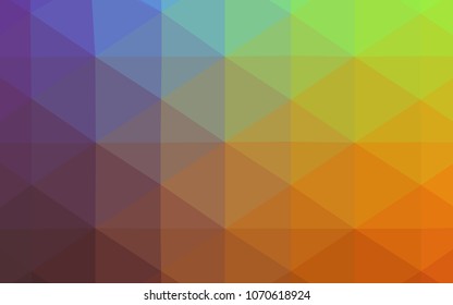 Light Multicolor vector shining triangular cover. Modern geometrical abstract illustration with gradient. Brand-new design for your business.