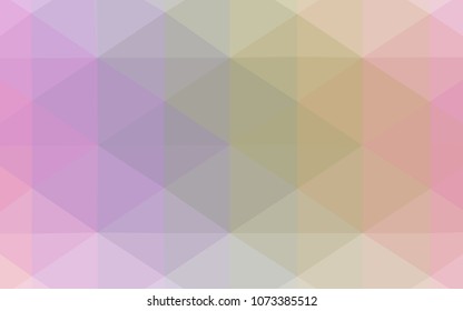 Light Multicolor vector shining triangular layout. Elegant bright polygonal illustration with gradient. A completely new design for your business.