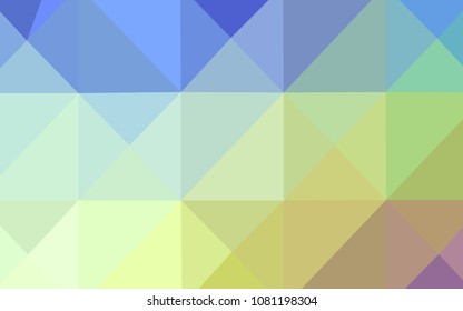 Light Multicolor vector shining triangular backdrop. Modern geometrical abstract illustration with gradient. That new template can be used for your brand book.