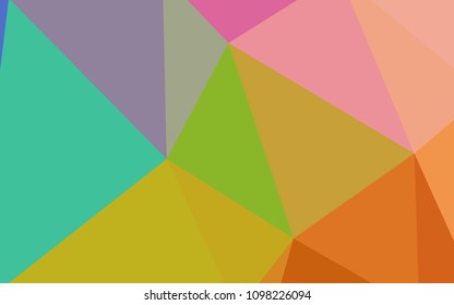 Light Multicolor vector shining triangular layout. A sample with polygonal shapes. A completely new design for your leaflet.
