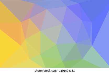 Light Multicolor vector shining triangular layout. Colorful abstract illustration with triangles. A completely new design for your leaflet.