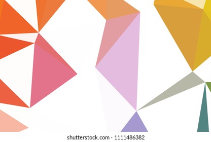 Light Multicolor vector shining triangular cover. A completely new color illustration in a polygonal style. Template for cell phone's backgrounds.