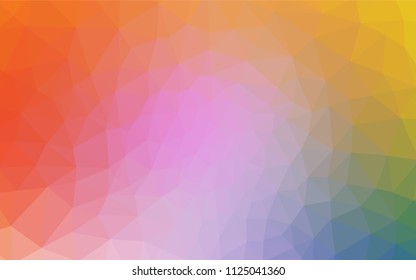Light Multicolor vector shining triangular layout. Creative illustration in halftone style with triangles. A completely new design for your leaflet.