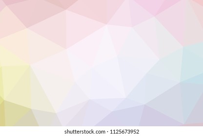 Light Multicolor vector shining triangular cover. Modern abstract illustration with triangles. Template for cell phone's backgrounds.