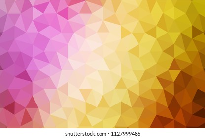 Light Multicolor vector shining triangular backdrop. Shining polygonal illustration, which consist of triangles. Pattern for a brand book's backdrop.