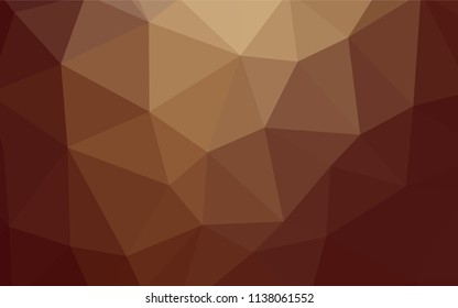 Light Multicolor vector shining triangular layout. Polygonal abstract illustration with gradient. A completely new design for your leaflet.