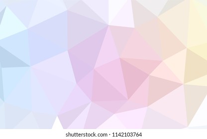 Light Multicolor vector shining triangular layout. Creative geometric illustration in Origami style with gradient. A new texture for your web site.