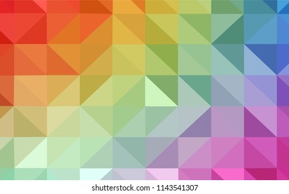Light Multicolor vector shining triangular backdrop. Colorful illustration in abstract style with triangles. Best triangular design for your business.