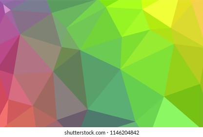 Light Multicolor vector shining triangular layout. Polygonal abstract illustration with gradient. New template for your brand book.