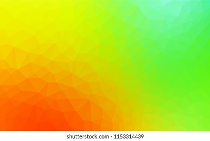 Light Multicolor vector shining triangular cover. Elegant bright polygonal illustration with gradient. A completely new design for your leaflet.