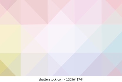 Light Multicolor vector shining triangular cover. Creative illustration in halftone style with gradient. The template for cell phone's backgrounds.