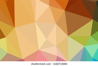 Light Multicolor vector shining triangular layout. A sample with polygonal shapes. Best triangular design for your business.