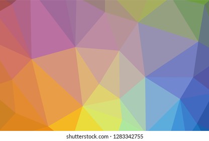 Light Multicolor vector shining triangular layout. Modern abstract illustration with triangles. Brand new design for your business.