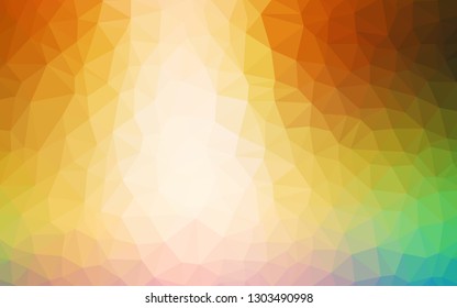 Light Multicolor vector shining triangular backdrop. Colorful illustration in abstract style with triangles. Triangular pattern for your design.