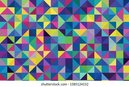 Light Multicolor vector shining triangular background. Glitter abstract illustration with an elegant design. A completely new template for your business design.
