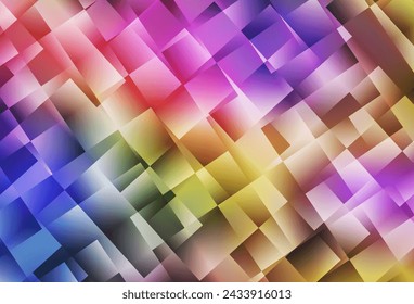 Light Multicolor vector shining triangular background. Colorful abstract illustration with triangles. A completely new design for your leaflet.