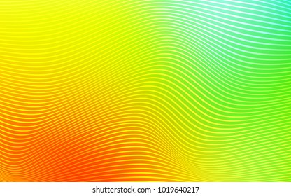 Light Multicolor vector template with abstract ribbons. Modern gradient abstract illustration with bandy lines. A completely new design for your business.