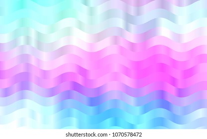 Light Multicolor vector template with abstract lines. Blurred geometric sample with gradient bubbles.  New composition for your brand book.