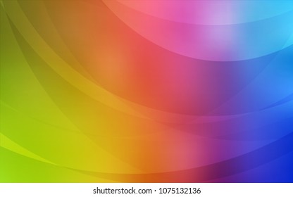 Light Multicolor vector template with abstract circles. A vague circumflex abstract illustration with gradient. Brand-new design for your ads, poster, banner.